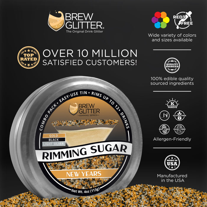 New Years Rimming Sugar-Brew Glitter®
