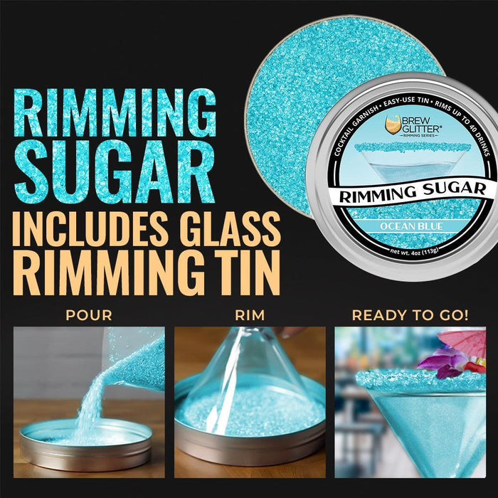 Ocean Blue Cocktail Rimming Sugar-Brew Glitter®