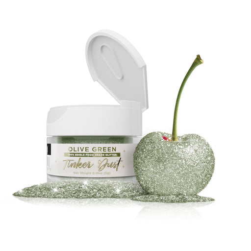 Olive Green Edible Glitter Tinker Dust | 5 Gram Jar-Brew Glitter®