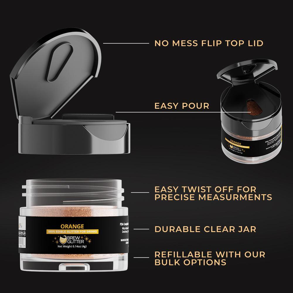 Orange Brew Glitter | Bulk Sizes-Brew Glitter®