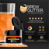 Orange Brew Glitter | Food Grade Beverage Glitter-Brew Glitter®