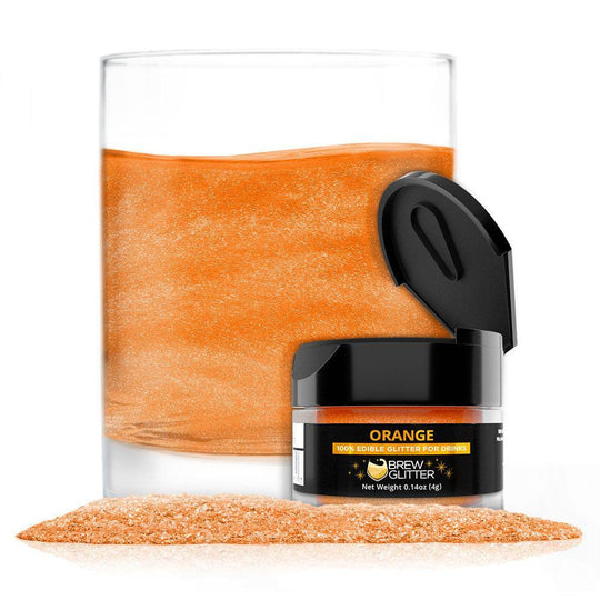 Orange Brew Glitter | Food Grade Beverage Glitter-Brew Glitter®