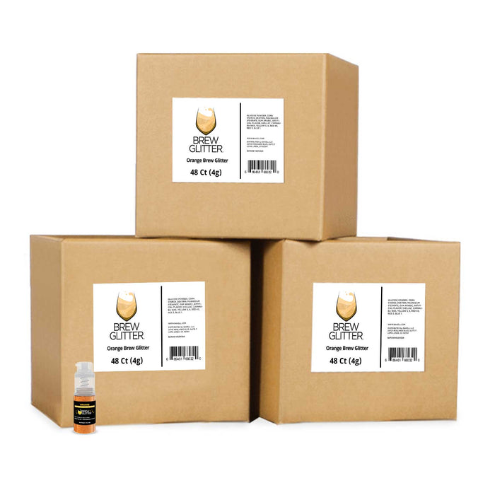 Orange Brew Glitter | | Mini Pump Wholesale by the Case-Brew Glitter®