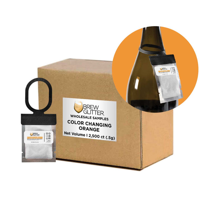 Orange Color Changing Brew Glitter® Necker | Wholesale-Brew Glitter®