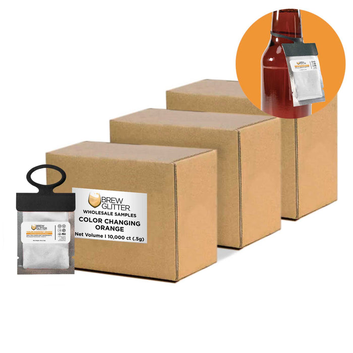 Orange Color Changing Brew Glitter® Necker | Wholesale-Brew Glitter®