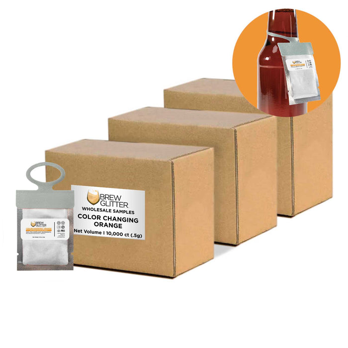 Orange Color Changing Brew Glitter® Necker | Wholesale-Brew Glitter®