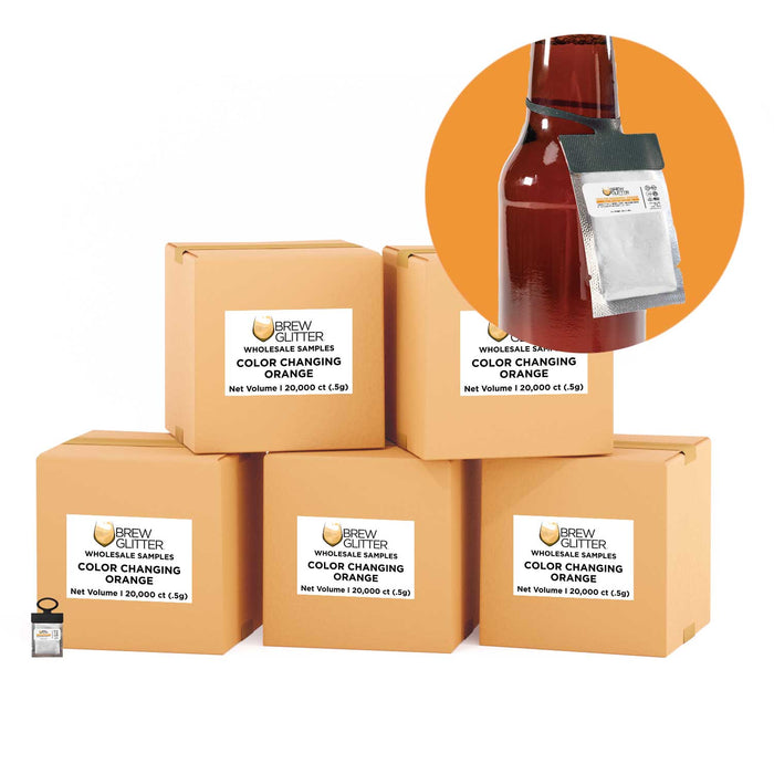 Orange Color Changing Brew Glitter® Necker | Wholesale-Brew Glitter®