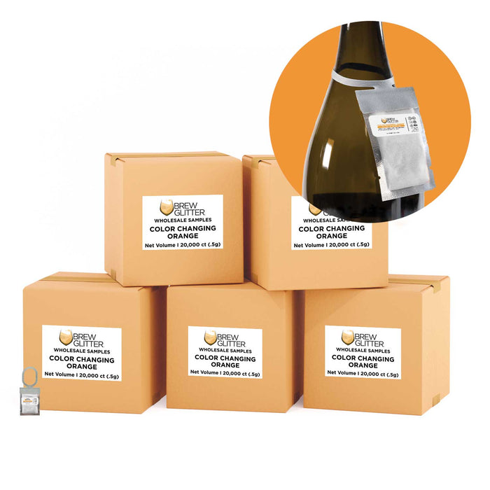 Orange Color Changing Brew Glitter® Necker | Wholesale-Brew Glitter®