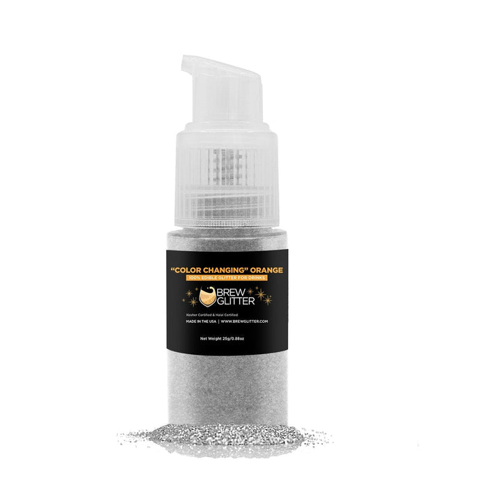 Orange Color Changing Brew Glitter Spray Pump Wholesale by the Case-Brew Glitter®