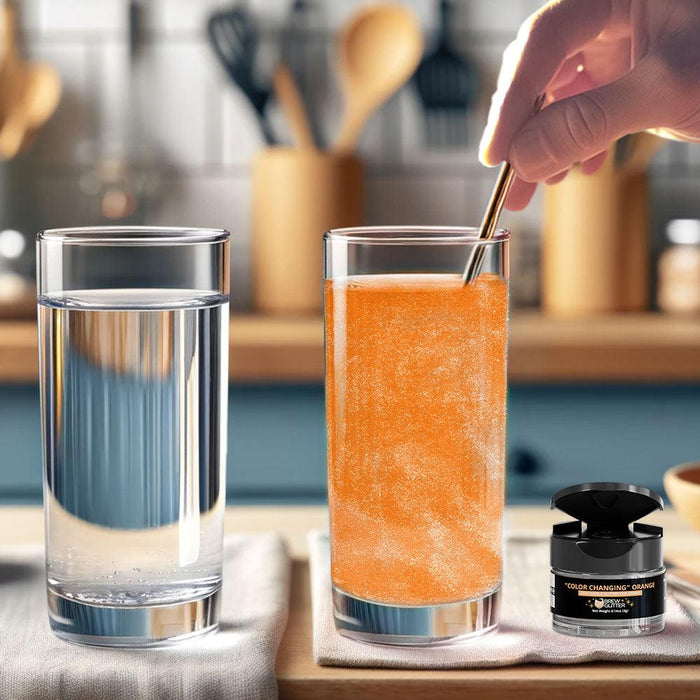 Orange Edible Color Changing Brew Glitter | Bulk Size-Brew Glitter®