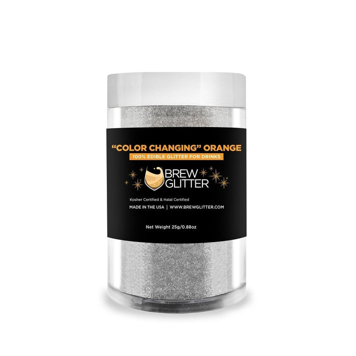 Orange Edible Color Changing Brew Glitter | Bulk Size-Brew Glitter®