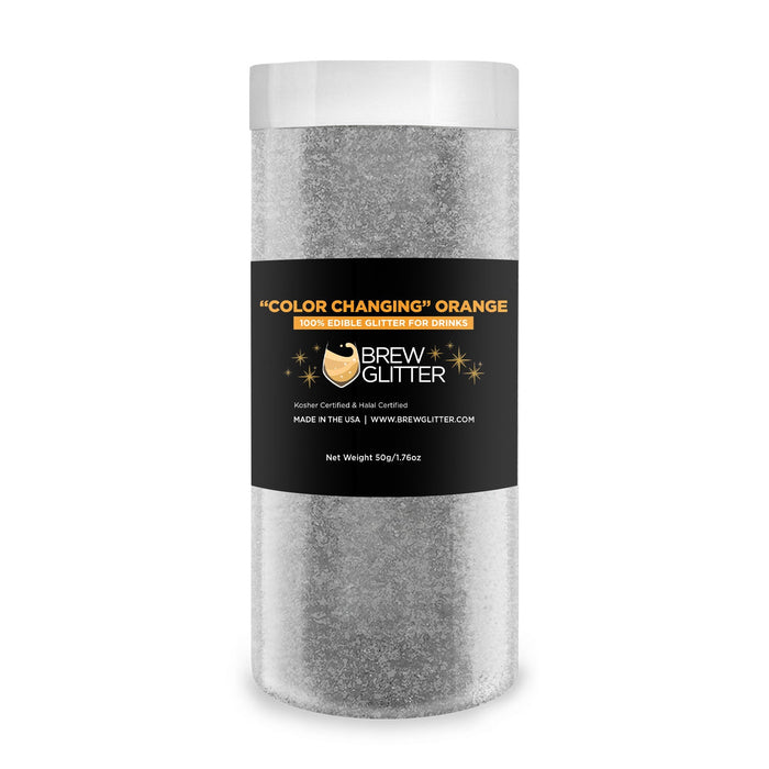 Orange Edible Color Changing Brew Glitter | Food Grade Beverage Glitter-Brew Glitter®