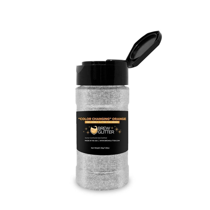 Orange Edible Color Changing Brew Glitter | Food Grade Beverage Glitter-Brew Glitter®