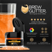 Orange Edible Color Changing Brew Glitter Wholesale by the Case-Brew Glitter®
