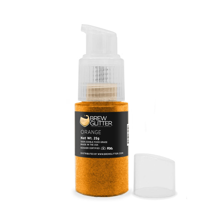 Orange Edible Glitter Spray Pump for Drinks-Brew Glitter®
