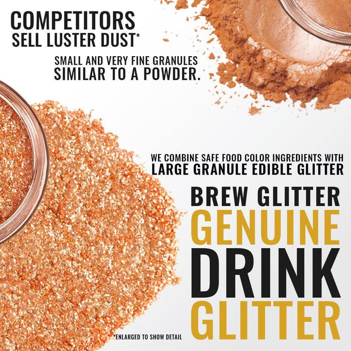 Orange Food Grade Brew Glitter | 4 Gram Jar-Brew Glitter®