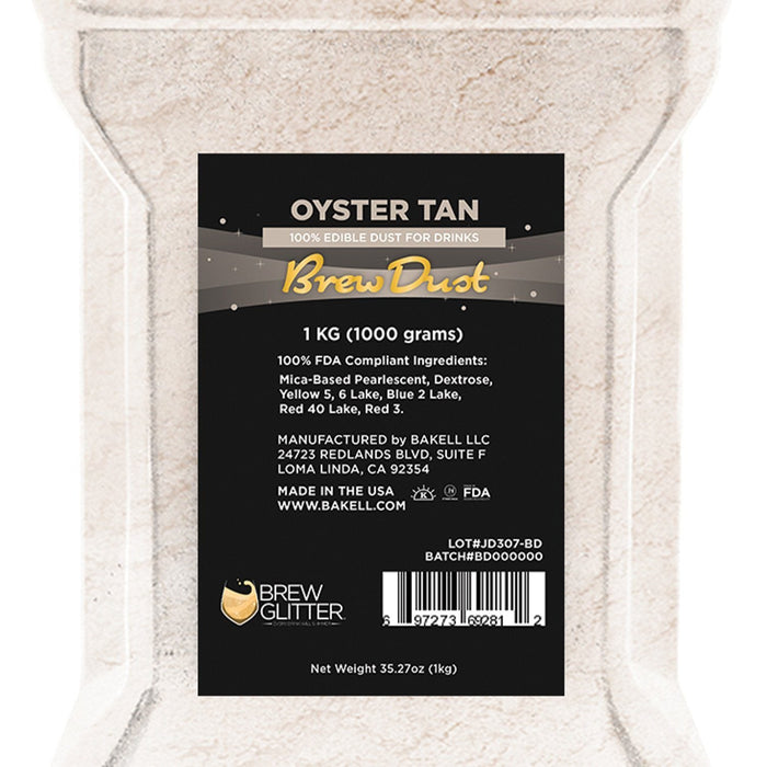 Oyster Tan Edible Pearlized Brew Dust-Brew Glitter®