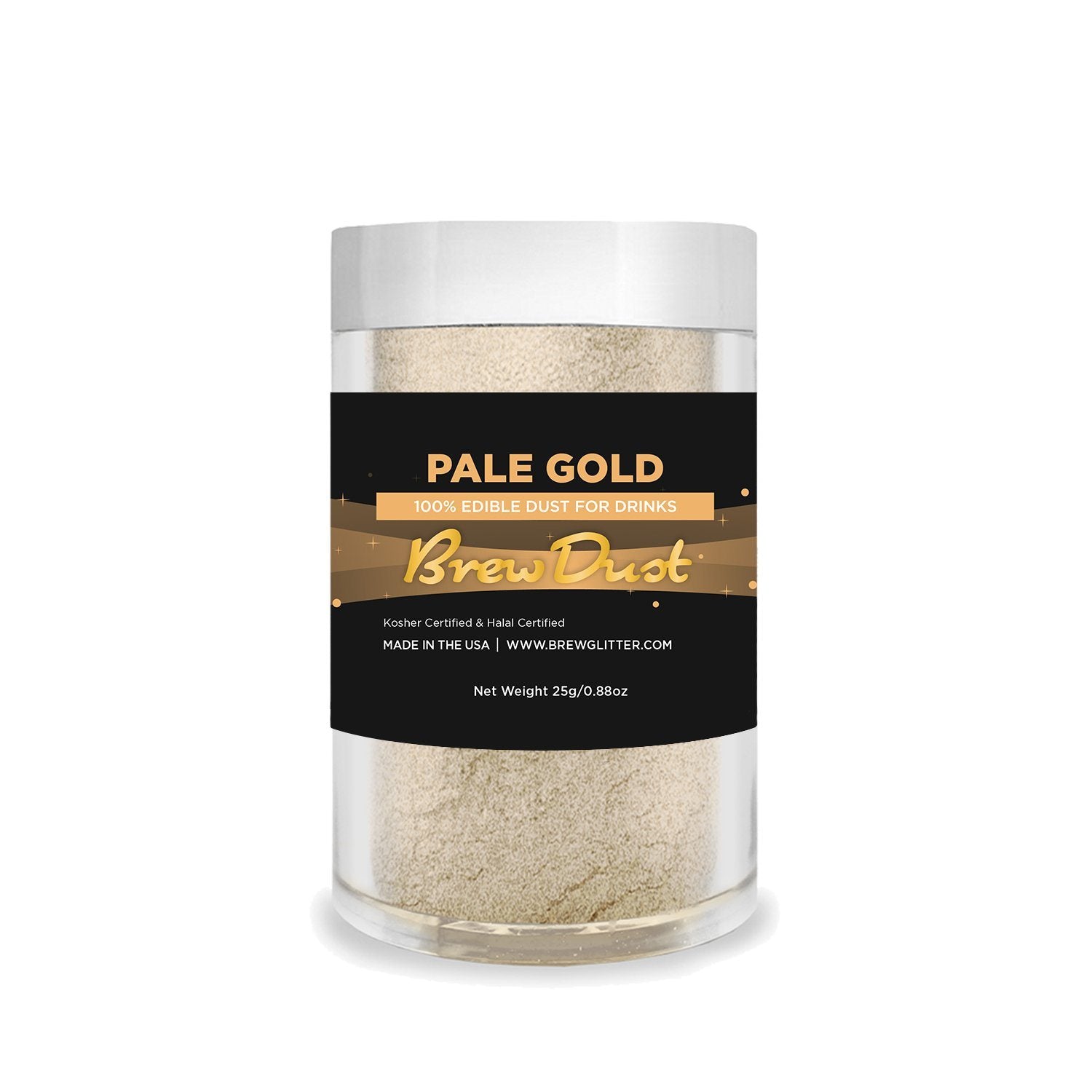 Pale Gold Edible Pearlized Brew Dust-Brew Glitter®