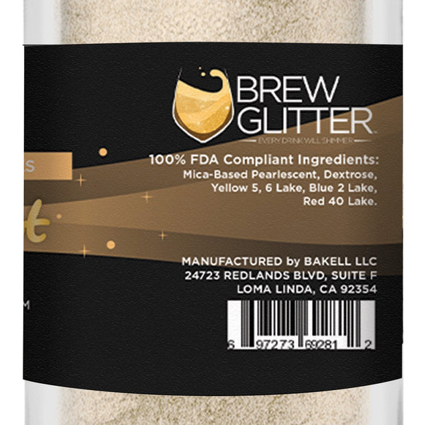 Pale Gold Edible Pearlized Brew Dust-Brew Glitter®