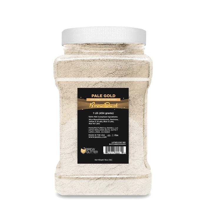 Pale Gold Edible Pearlized Brew Dust-Brew Glitter®