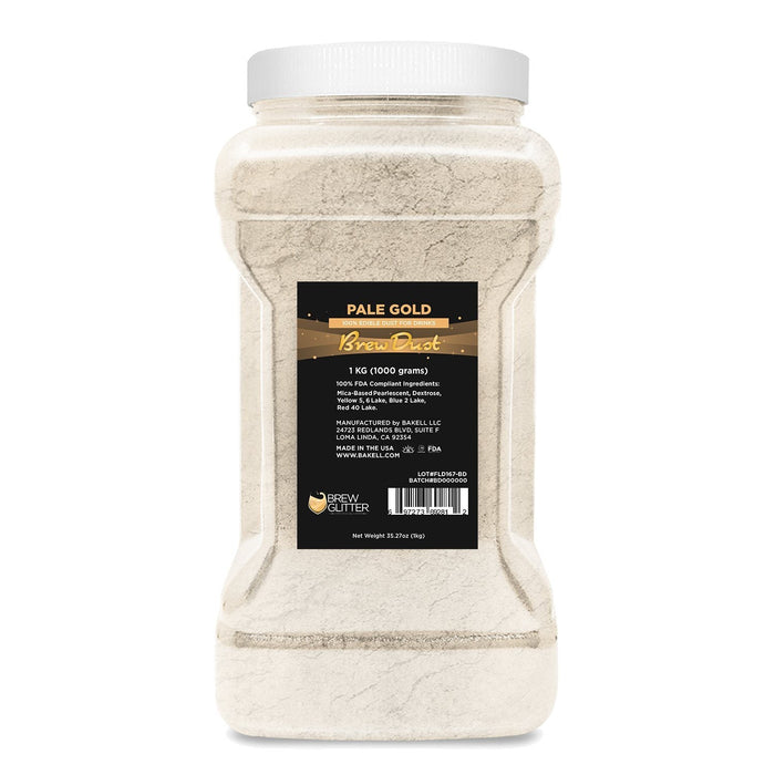 Pale Gold Edible Pearlized Brew Dust | Bulk Sizes-Brew Glitter®