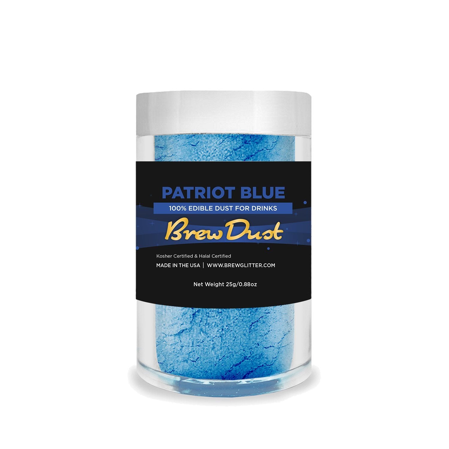 Patriot Blue Edible Pearlized Brew Dust-Brew Glitter®