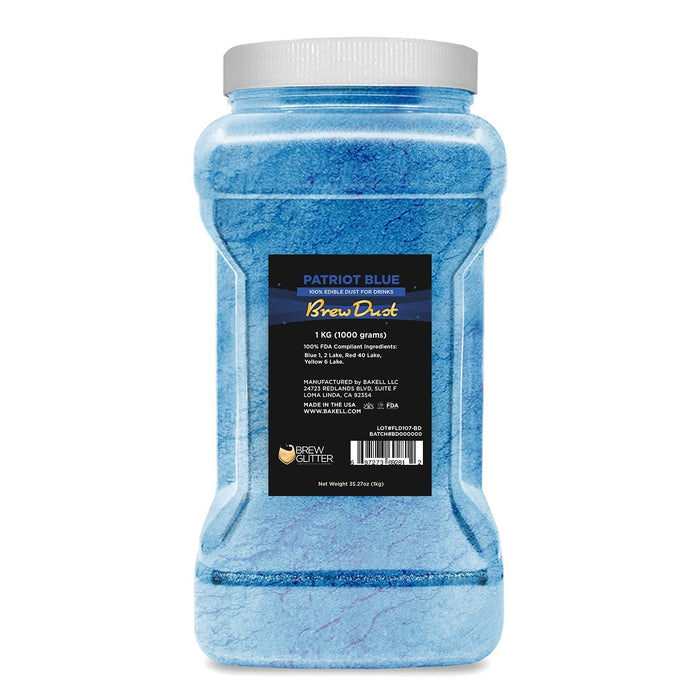 Patriot Blue Edible Pearlized Brew Dust | Bulk Sizes-Brew Glitter®