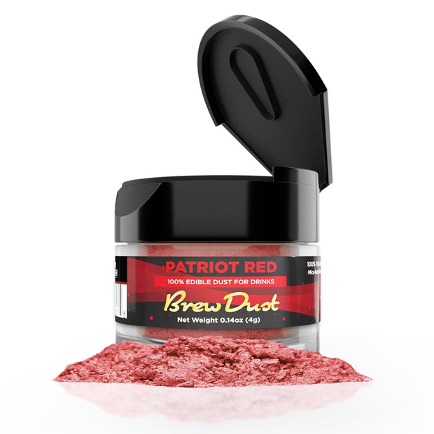 Patriot Red Edible Brew Dust | 4 Gram Jar-Brew Glitter®