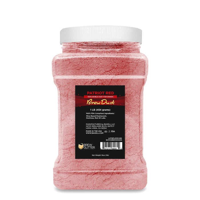 Patriot Red Edible Pearlized Brew Dust-Brew Glitter®