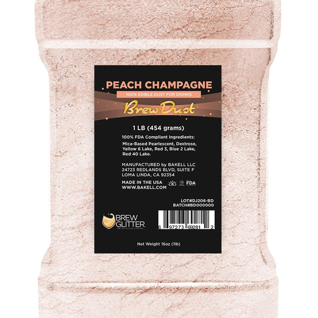 Peach Champagne Brew Dust by the Case-Brew Glitter®