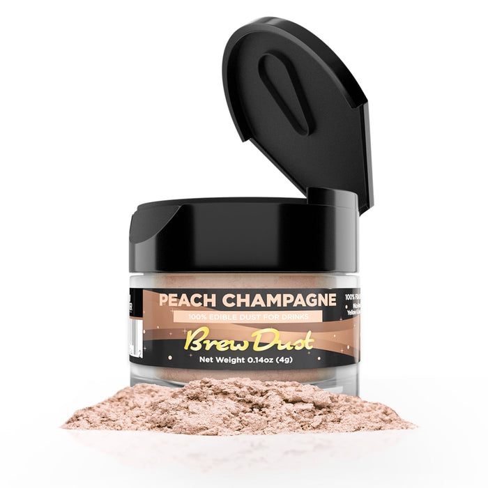 Peach Champagne Brew Dust by the Case | Private Label-Brew Glitter®