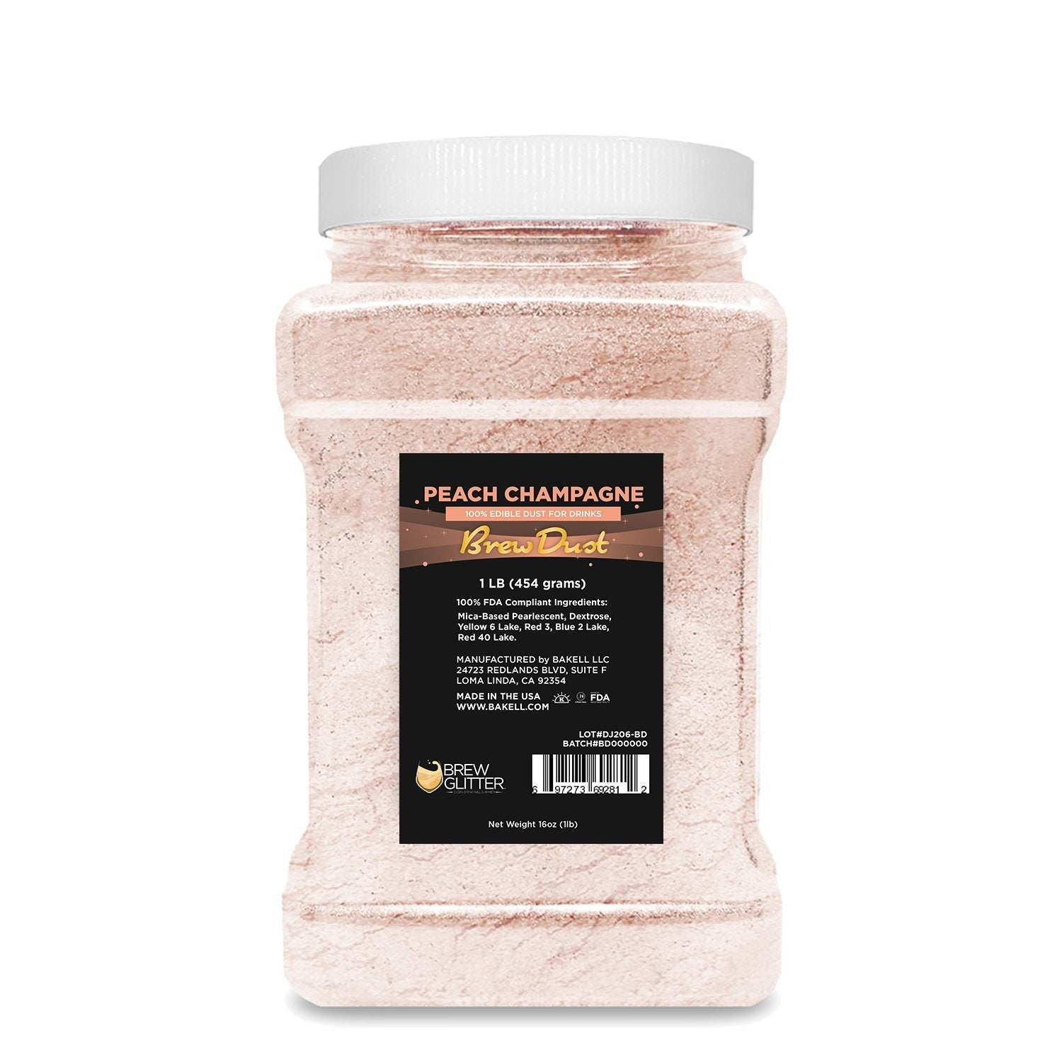 Peach Champagne Edible Brew Dust | Bulk Sizes-Brew Glitter®