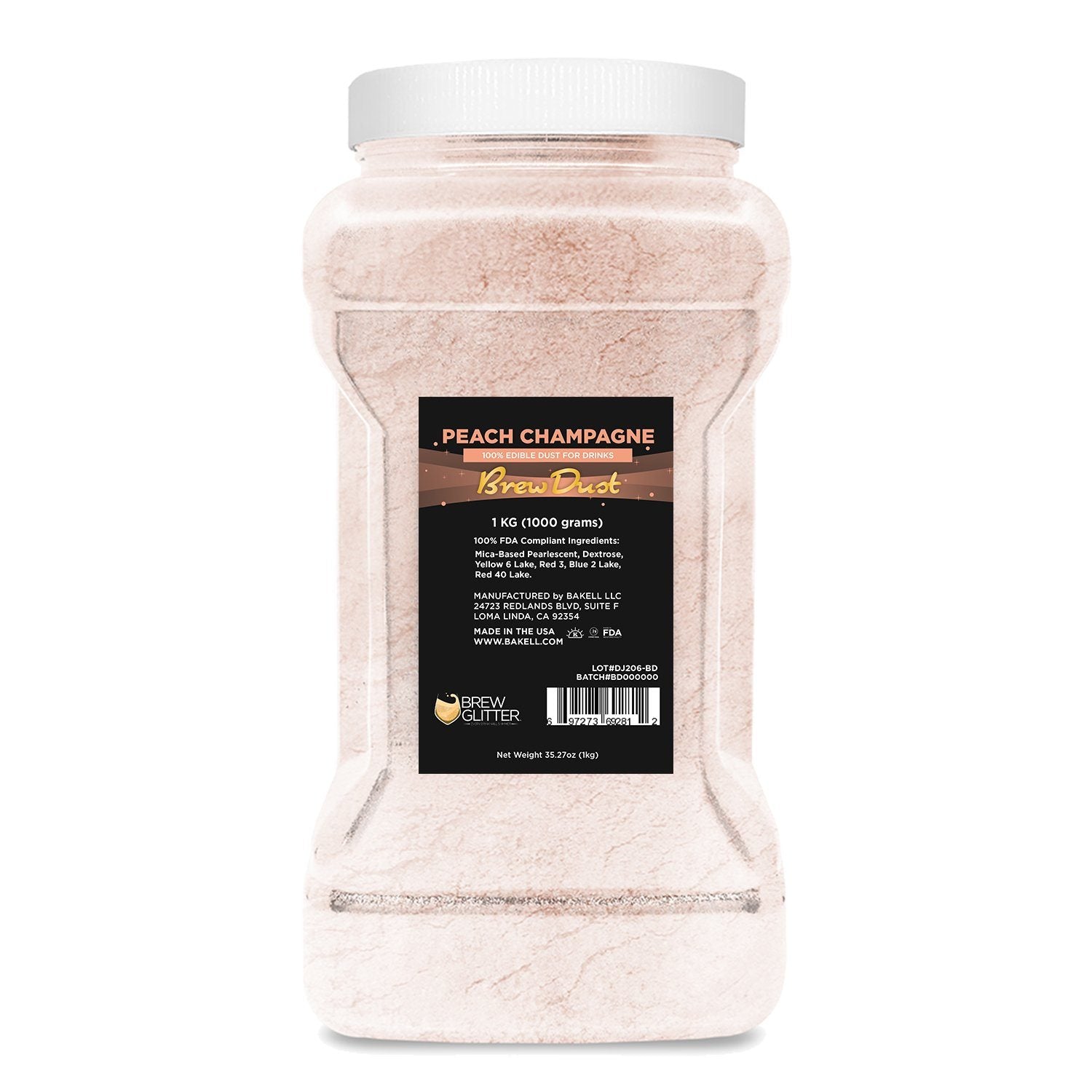 Peach Champagne Edible Brew Dust | Bulk Sizes-Brew Glitter®