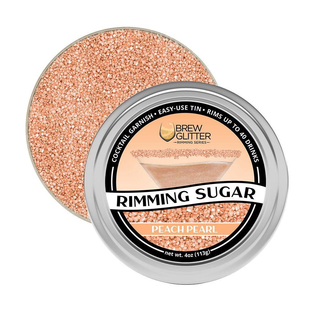 Peach Cocktail Rimming Sugar by the case (24 units per/ case)-Brew Glitter®