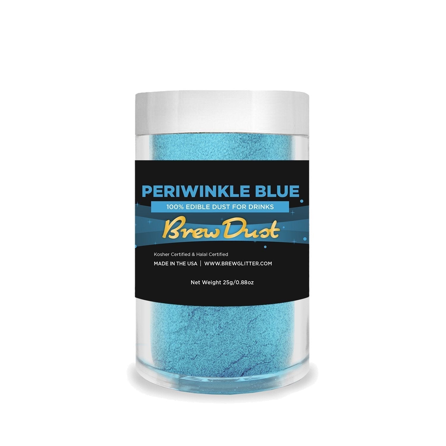 Periwinkle Blue Edible Pearlized Brew Dust-Brew Glitter®