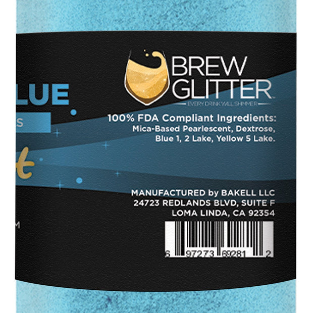 Periwinkle Blue Edible Pearlized Brew Dust-Brew Glitter®