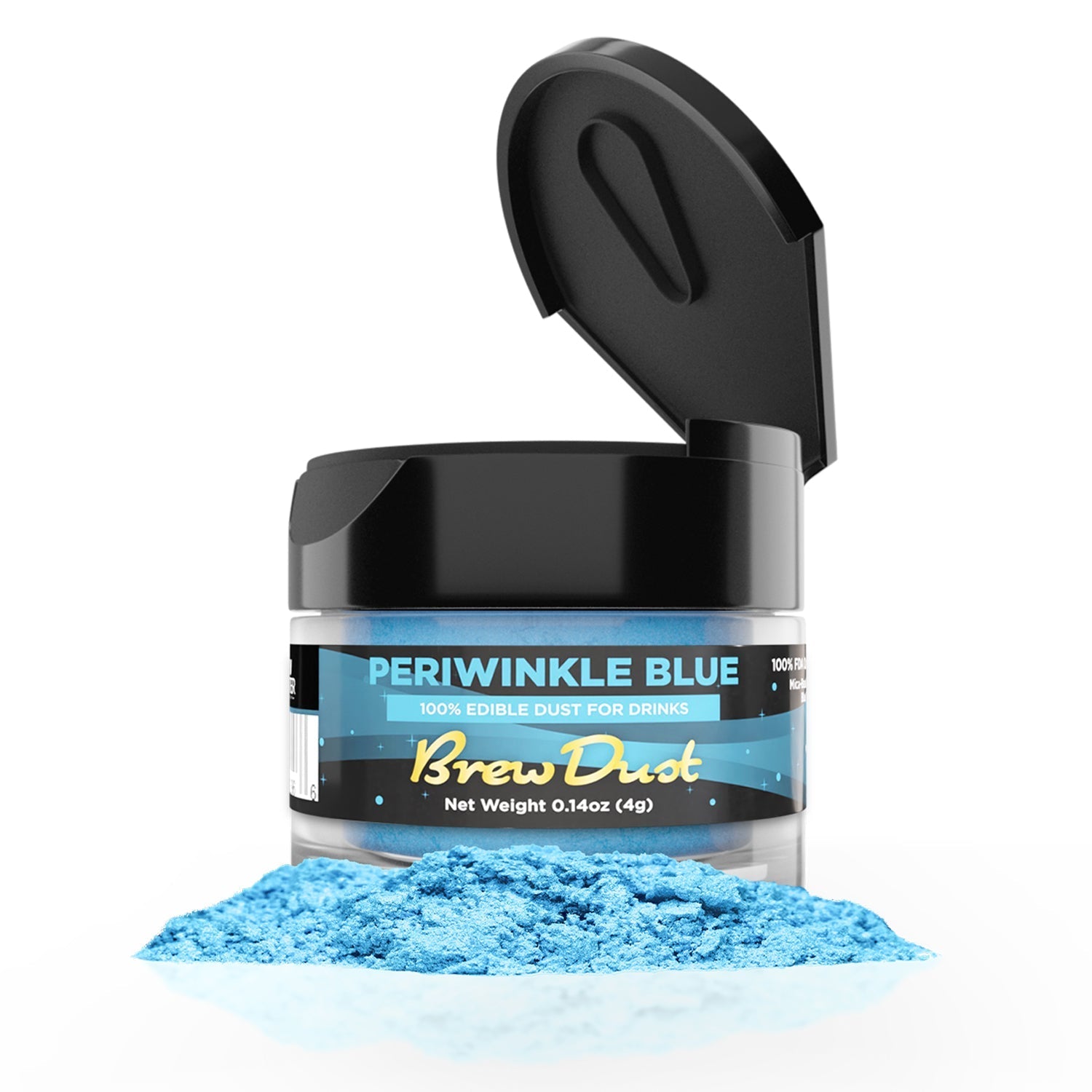 Periwinkle Blue Edible Pearlized Brew Dust-Brew Glitter®