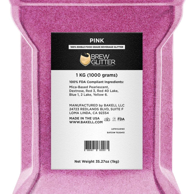 Brew Glitter Light Pink (4g, 1x Shaker Jar) | Edible Glitter for Drinks,  Cocktails, and Beverages