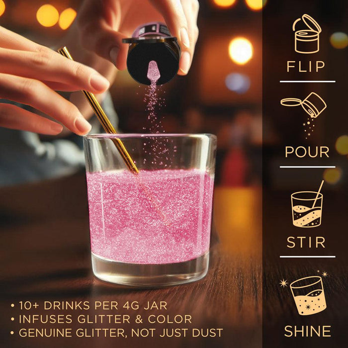 Pink Brew Glitter Mini Spray Pump by the Case | Private Label-Brew Glitter®