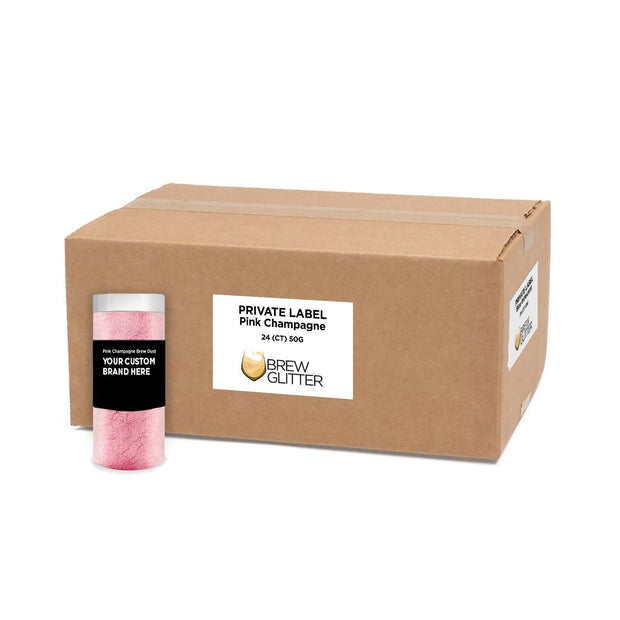 Pink Champagne Brew Dust by the Case | Private Label-Brew Glitter®