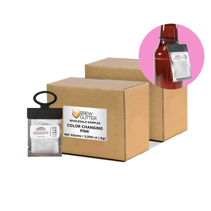 Pink Color Changing Brew Glitter® Necker | Wholesale-Brew Glitter®