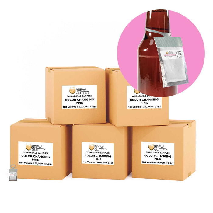 Pink Color Changing Brew Glitter® Necker | Wholesale-Brew Glitter®