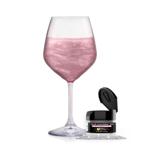 Pink Edible Color Changing Brew Glitter | 4 Gram Jar-Brew Glitter®