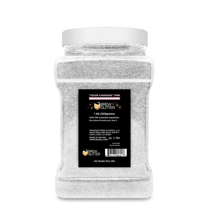 Pink Edible Color Changing Brew Glitter | Food Grade Beverage Glitter-Brew Glitter®