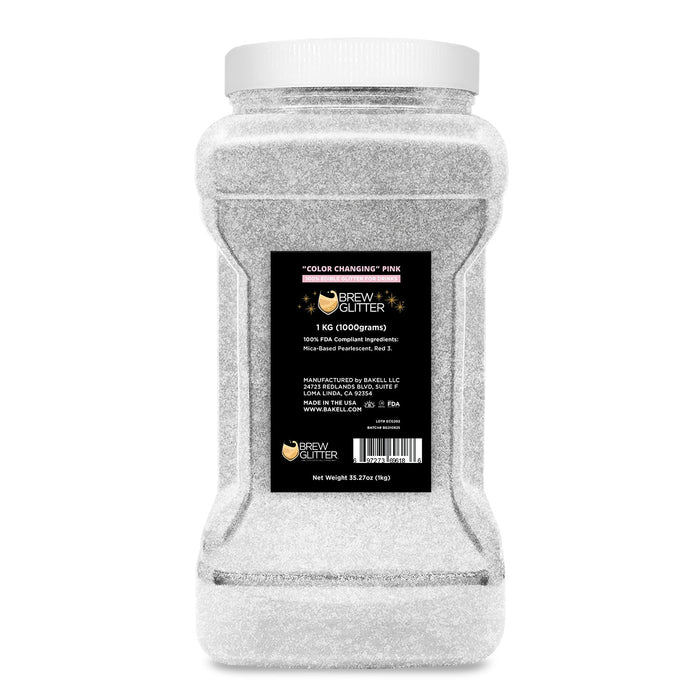 Pink Edible Color Changing Brew Glitter | Food Grade Beverage Glitter-Brew Glitter®