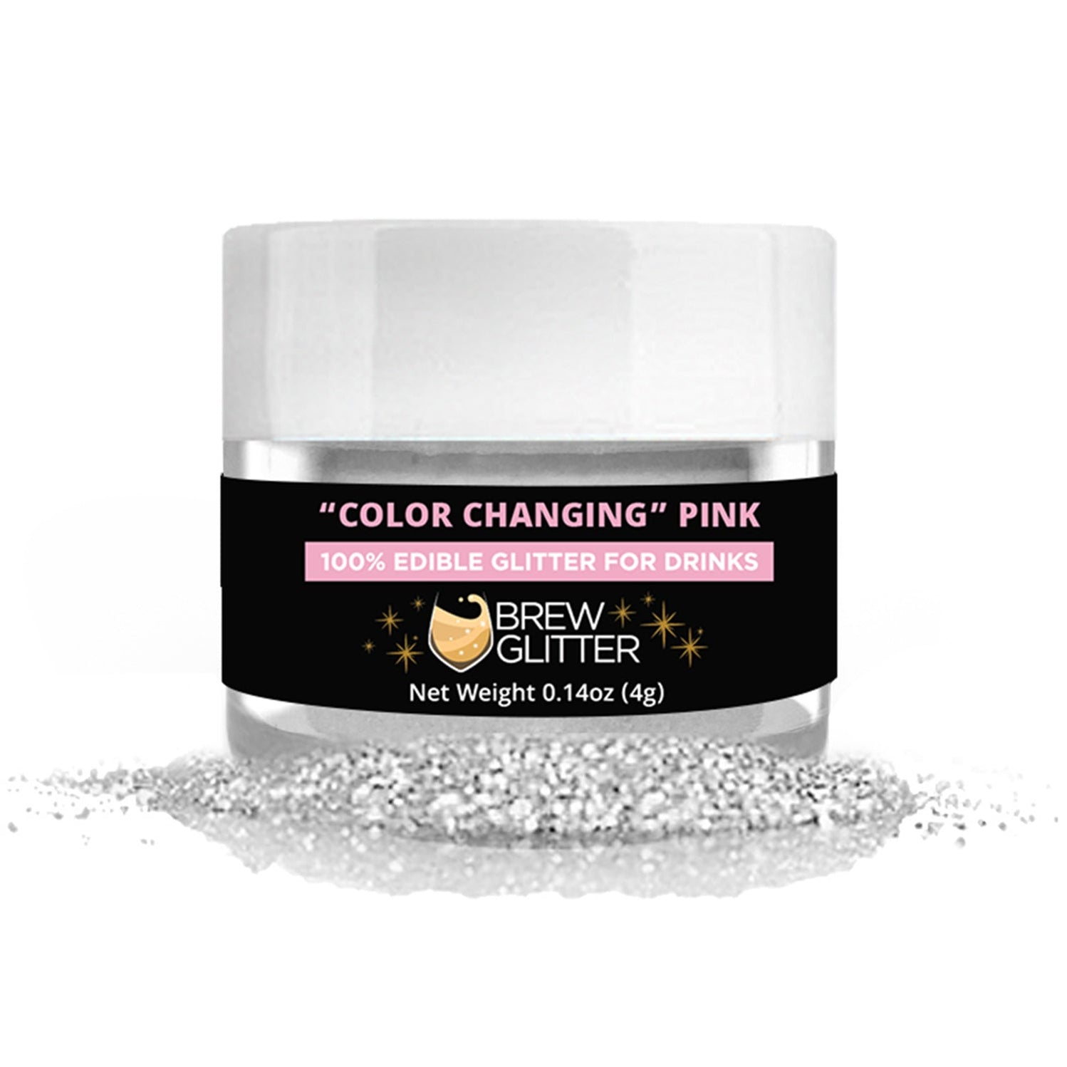 Pink Color Changing Brew Glitter® | Glitter for beer, cocktails, wine ...