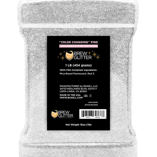 Pink Edible Color Changing Brew Glitter Wholesale by the Case-Brew Glitter®