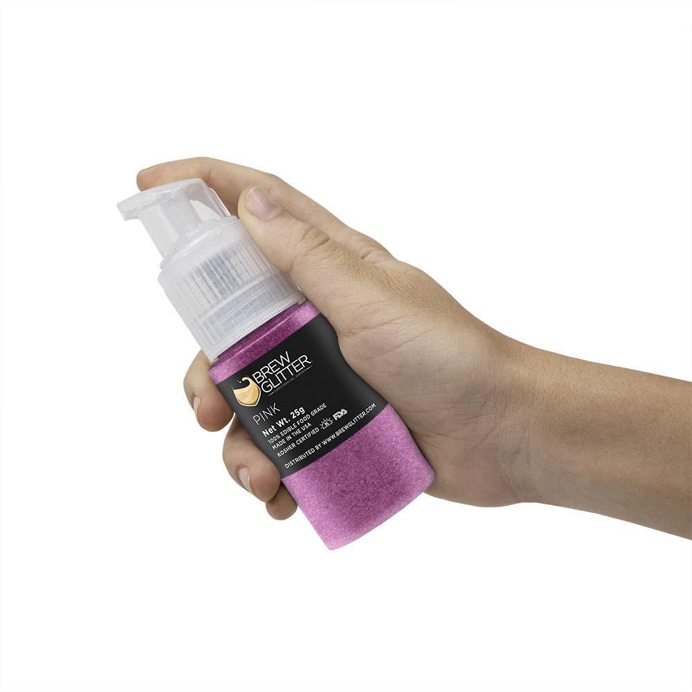 Pink Edible Glitter Spray Pump for Drinks-Brew Glitter®