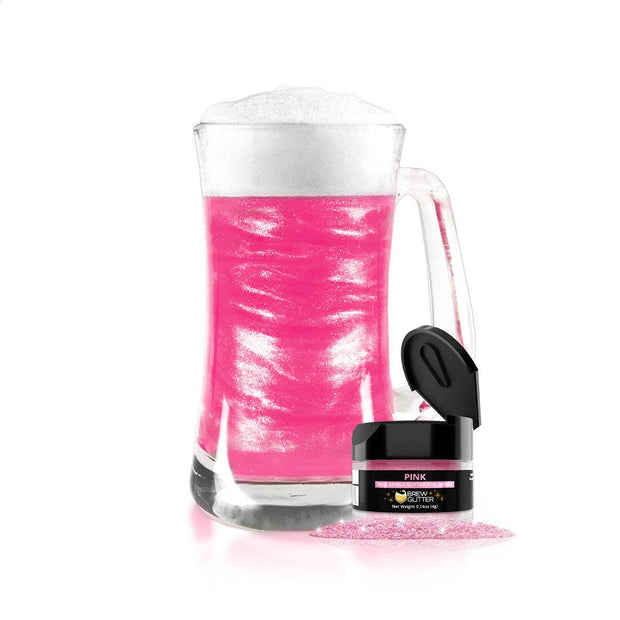 Pink Food Grade Brew Glitter | 4 Gram Jar-Brew Glitter®