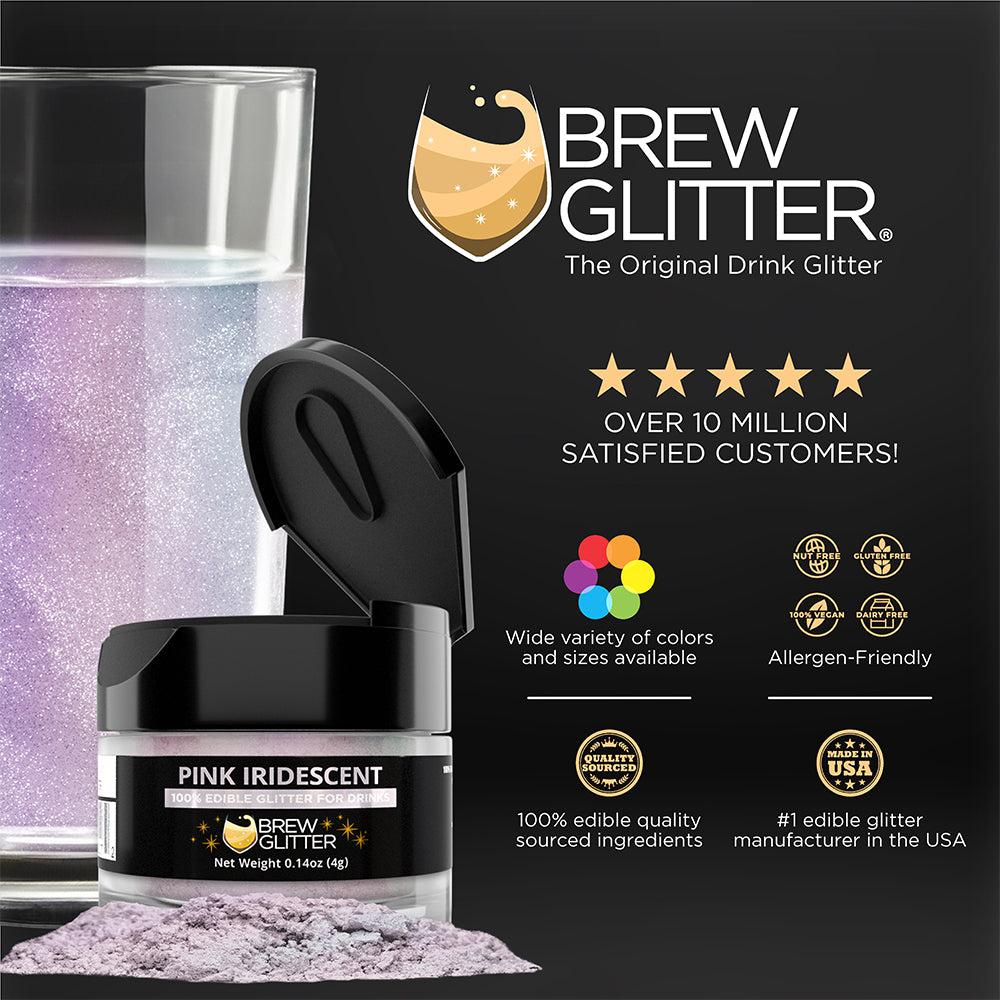 Pink Iridescent Brew Glitter by the Case-Brew Glitter®